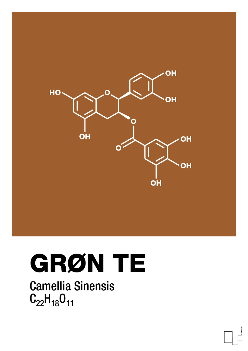 plakat: grøn te - cognac-Kemi-A1two3