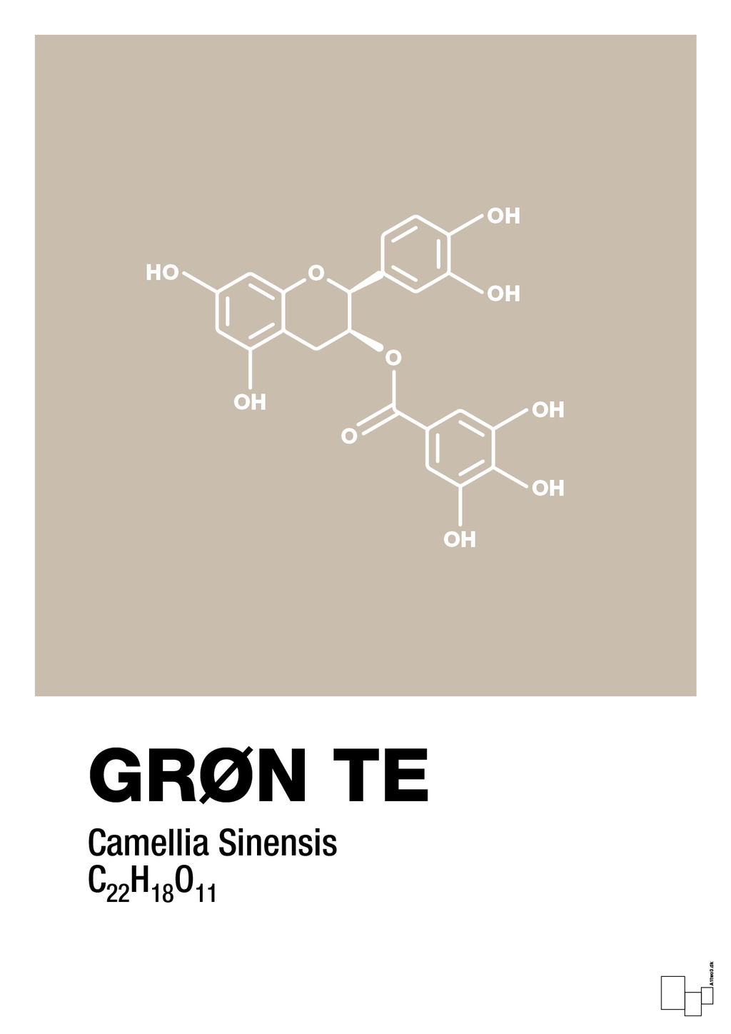 plakat: grøn te - creamy mushroom-Kemi-A1two3