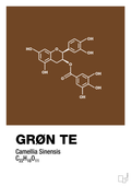 plakat: grøn te - dark brown-Kemi-A1two3