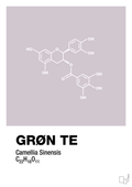 plakat: grøn te - dusty lilac-Kemi-A1two3