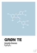 plakat: grøn te - heavenly blue-Kemi-A1two3