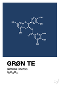 plakat: grøn te - lapis blue-Kemi-A1two3
