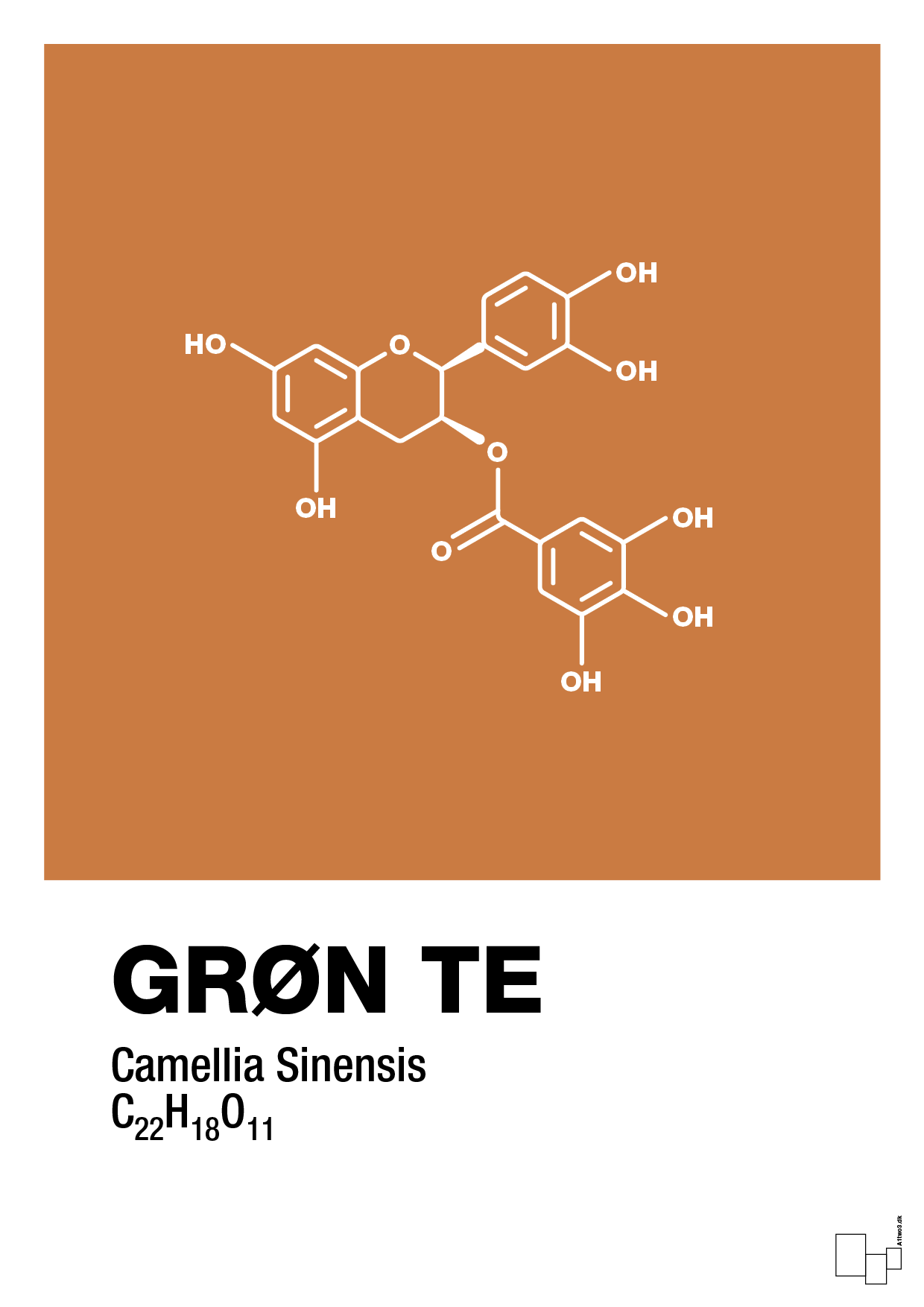 plakat: grøn te - rumba orange-Kemi-A1two3