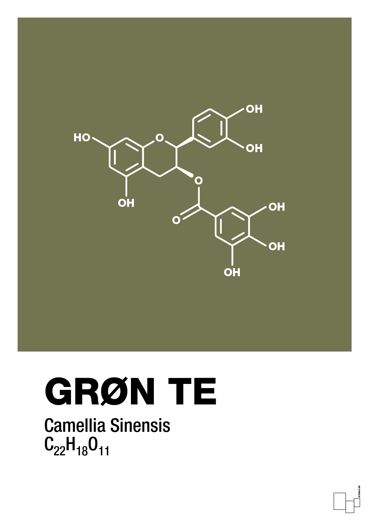 plakat: grøn te - secret meadow-Kemi-A1two3