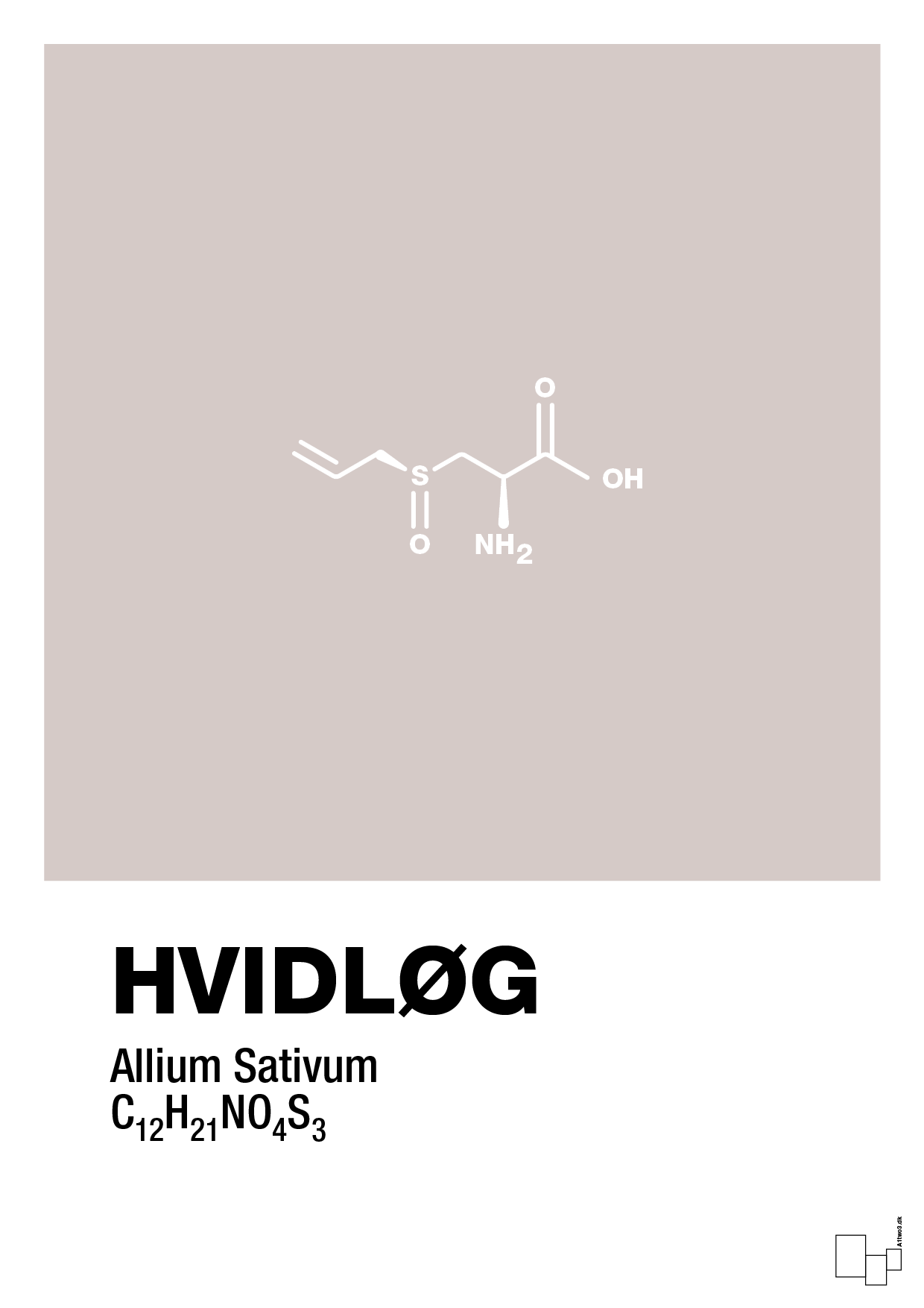 plakat: hvidløg - broken beige-Kemi-A1two3