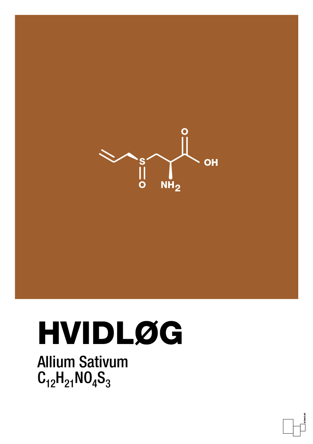 plakat: hvidløg - cognac-Kemi-A1two3