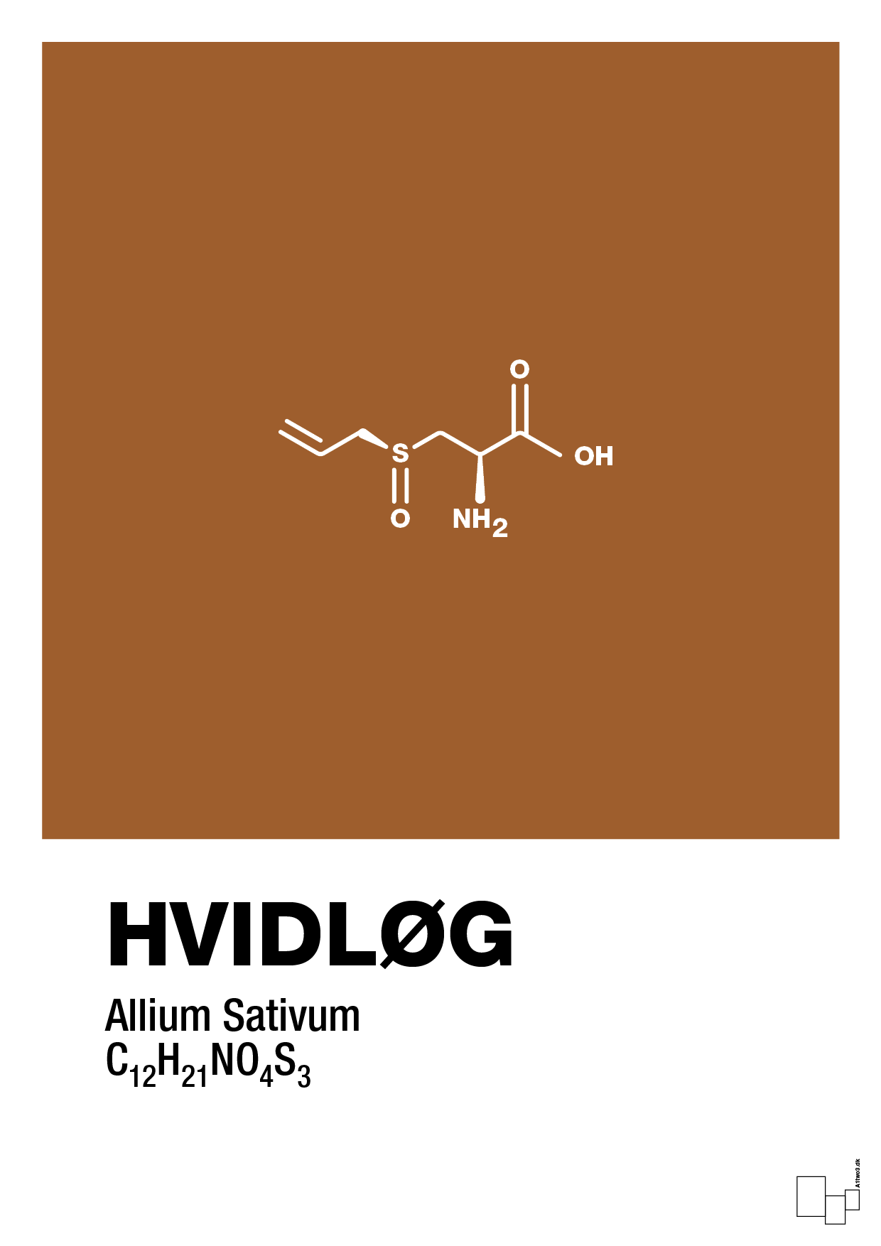 plakat: hvidløg - cognac-Kemi-A1two3