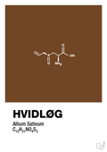 plakat: hvidløg - dark brown-Kemi-A1two3