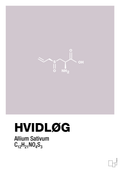 plakat: hvidløg - dusty lilac-Kemi-A1two3