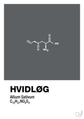 plakat: hvidløg - graphic charcoal-Kemi-A1two3