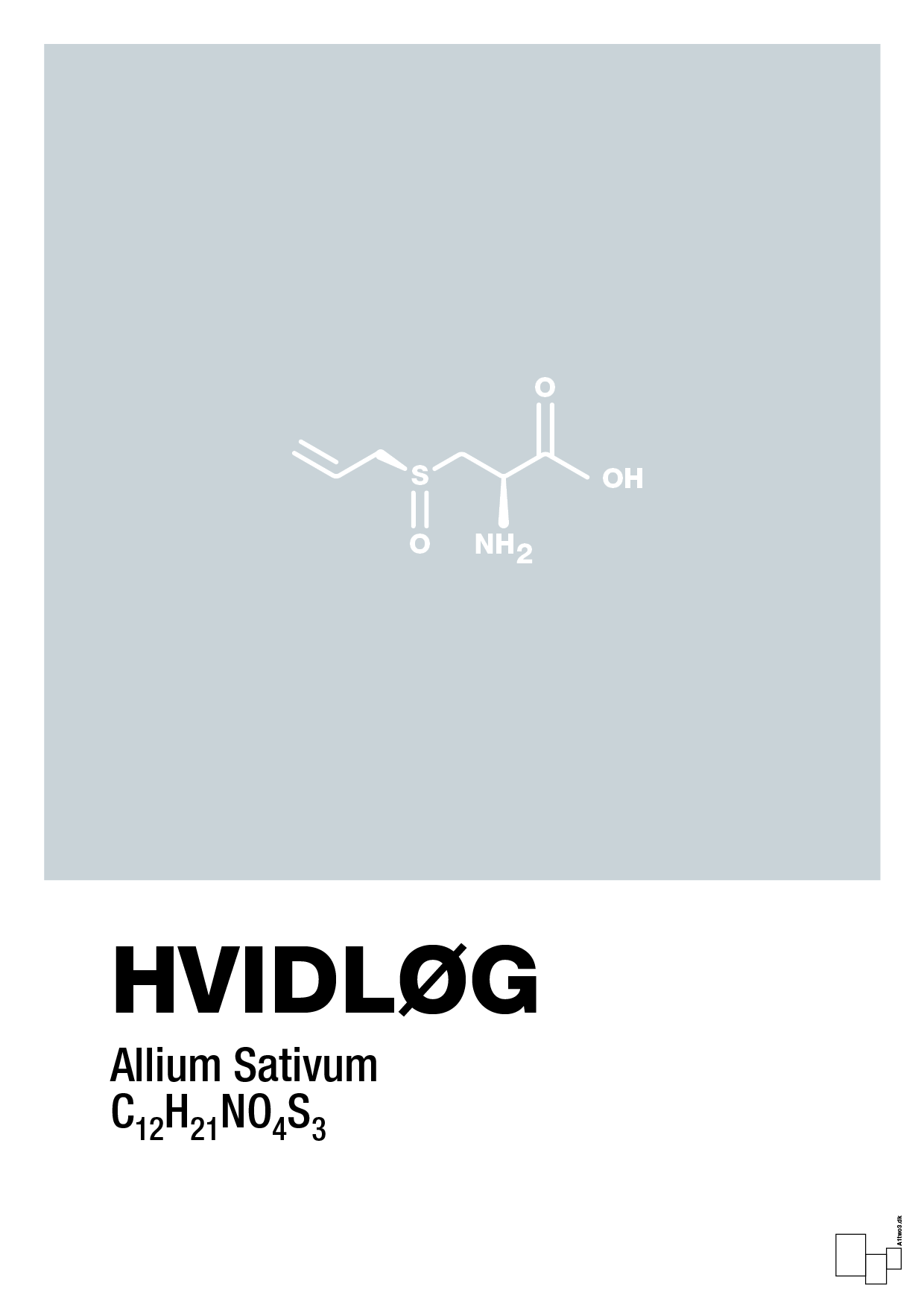 plakat: hvidløg - light drizzle-Kemi-A1two3