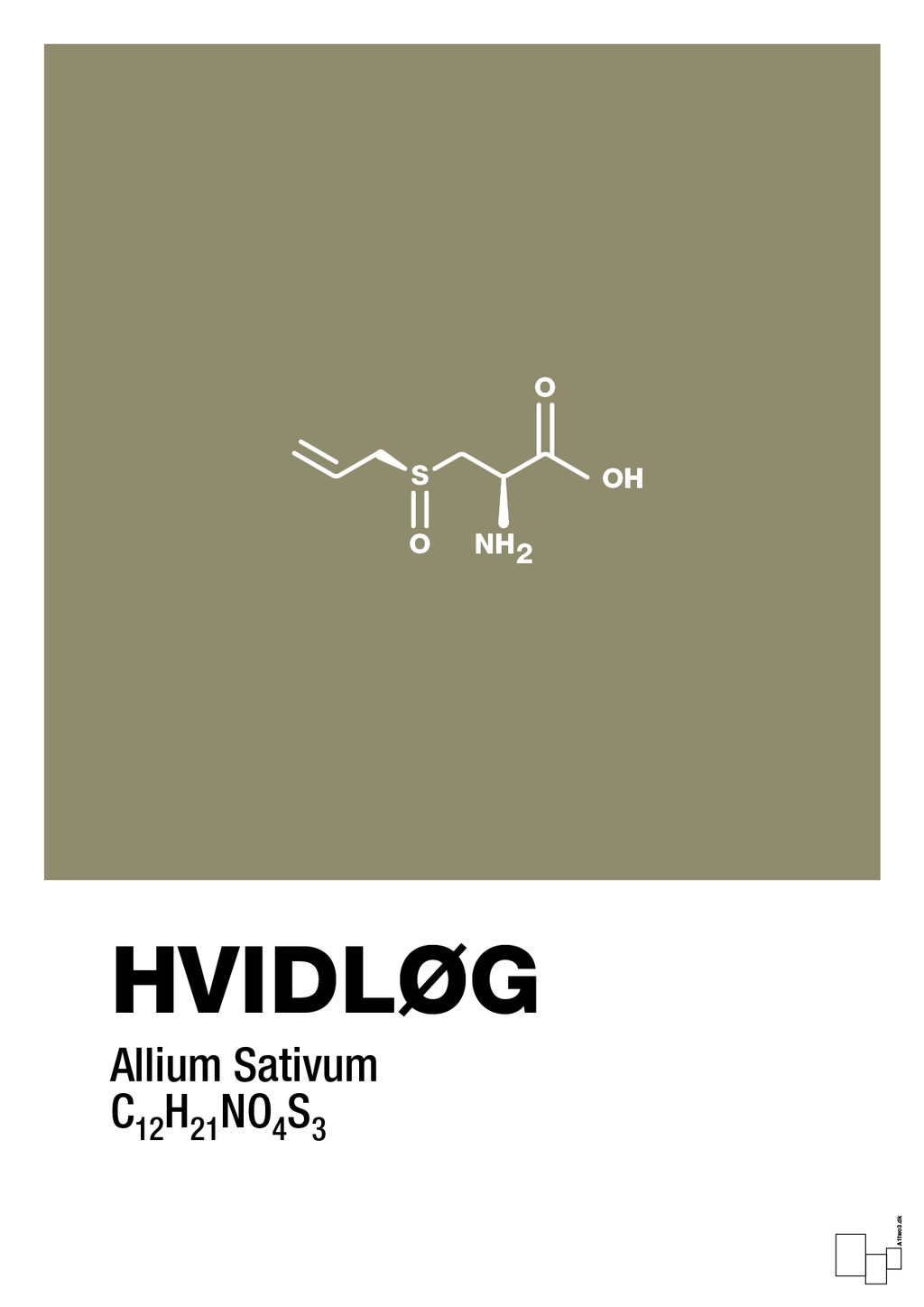 plakat: hvidløg - misty forrest-Kemi-A1two3