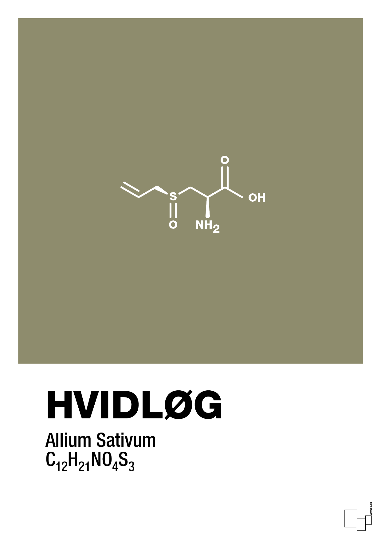 plakat: hvidløg - misty forrest-Kemi-A1two3