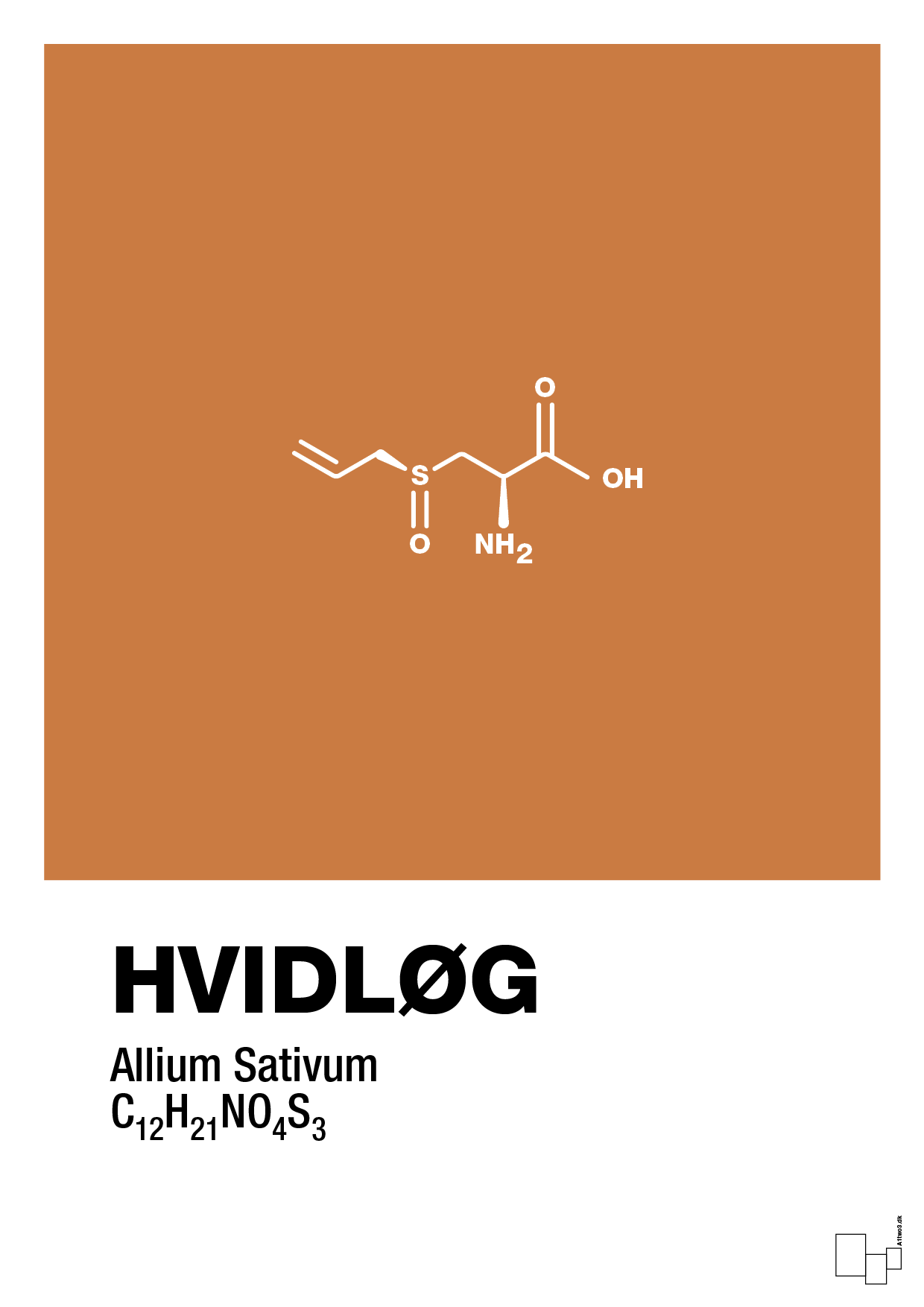 plakat: hvidløg - rumba orange-Kemi-A1two3