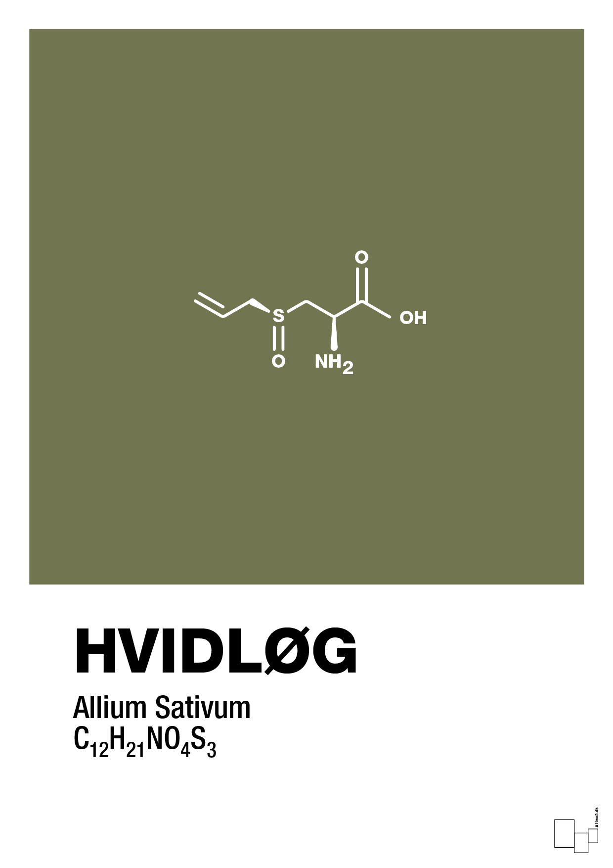plakat: hvidløg - secret meadow-Kemi-A1two3