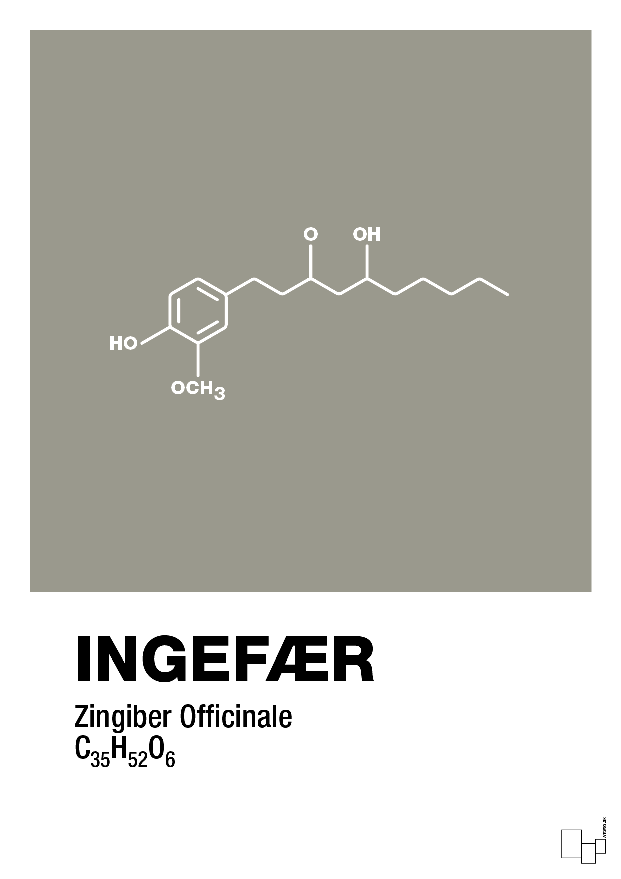 plakat: ingefær - battleship gray-Kemi-A1two3