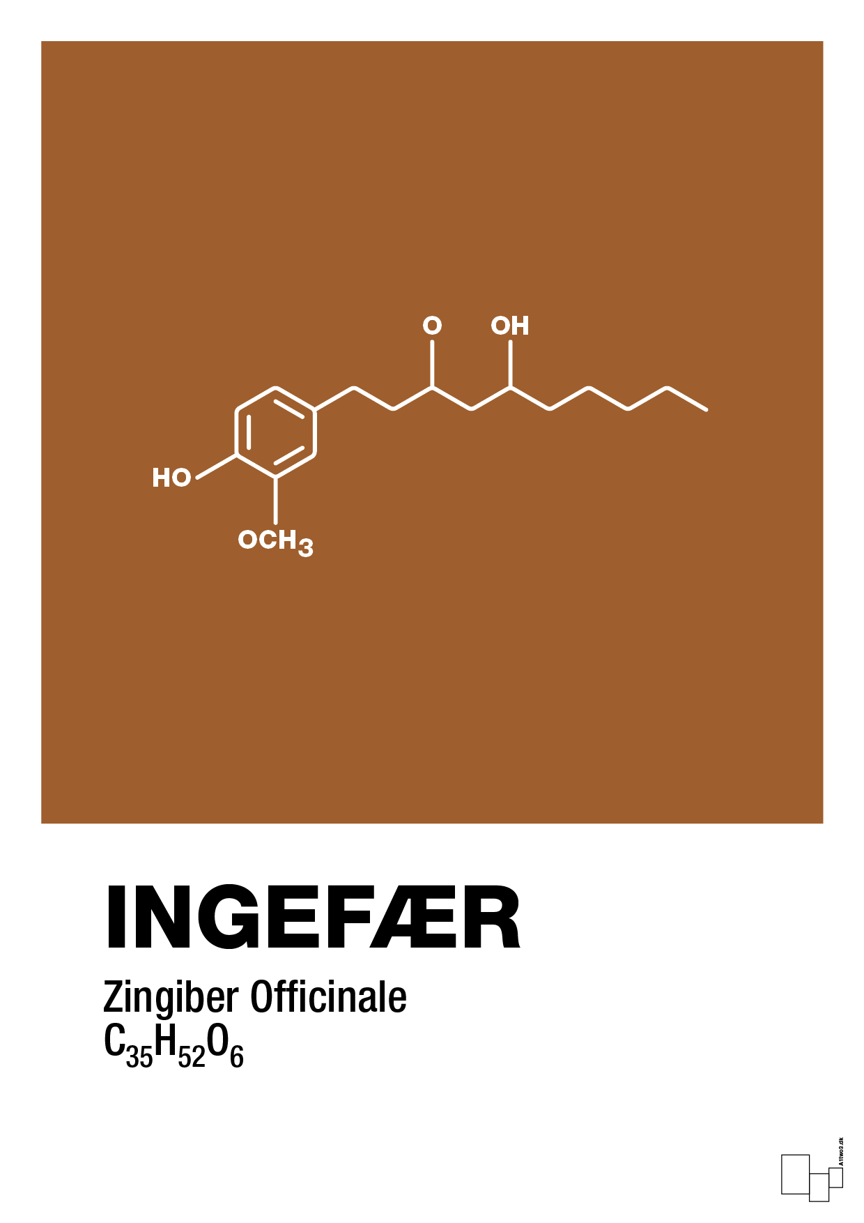 plakat: ingefær - cognac-Kemi-A1two3