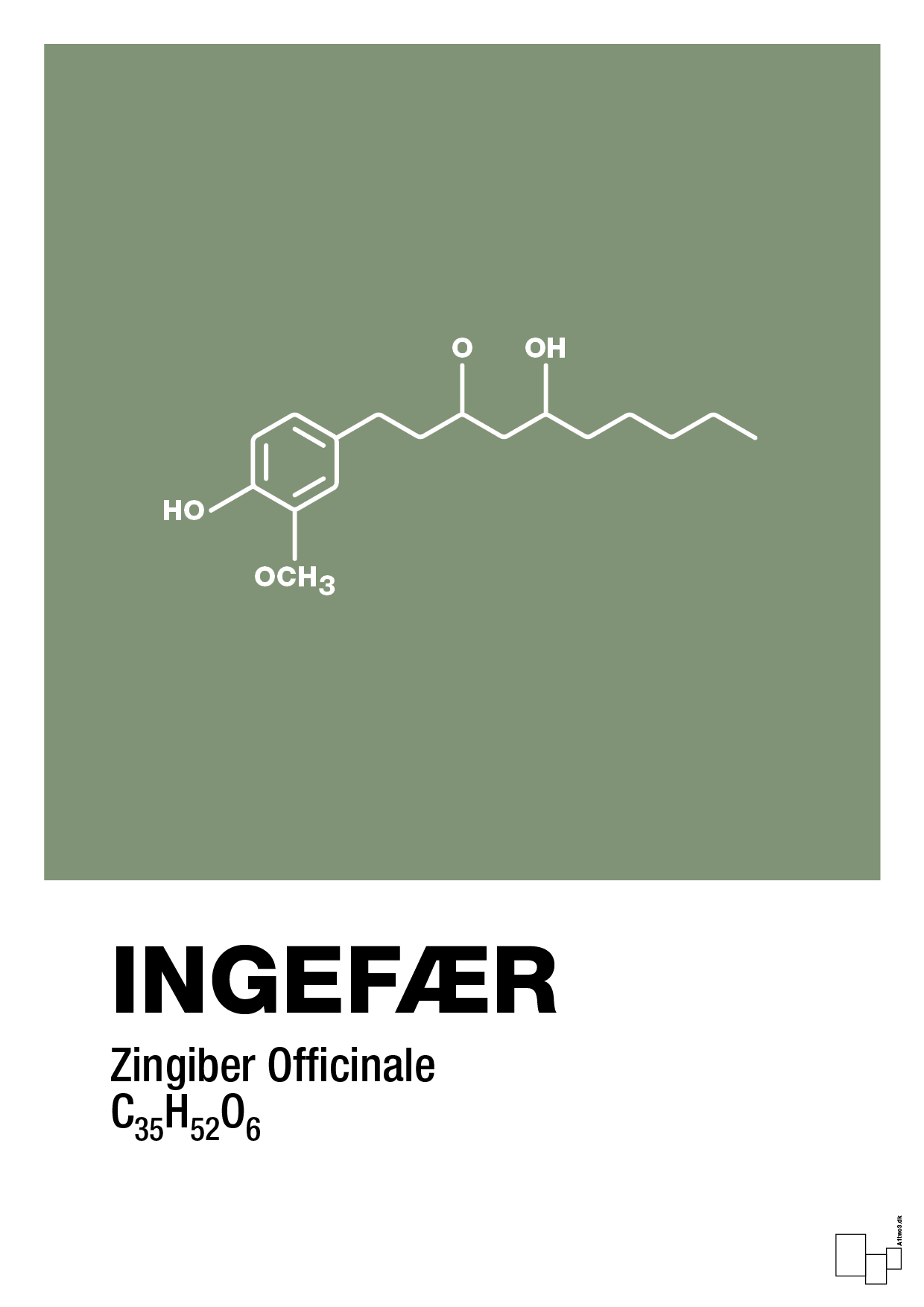 plakat: ingefær - jade-Kemi-A1two3