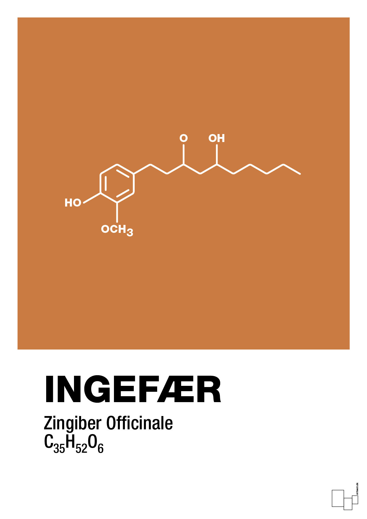 plakat: ingefær - rumba orange-Kemi-A1two3