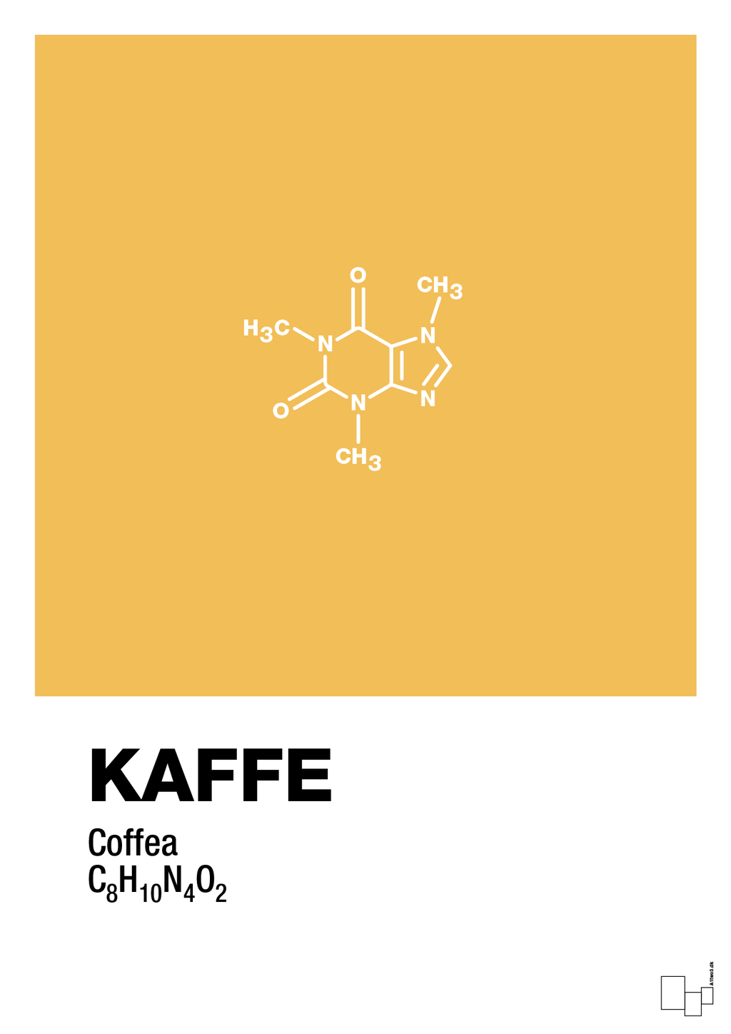 plakat: kaffe - honeycomb-Kemi-A1two3