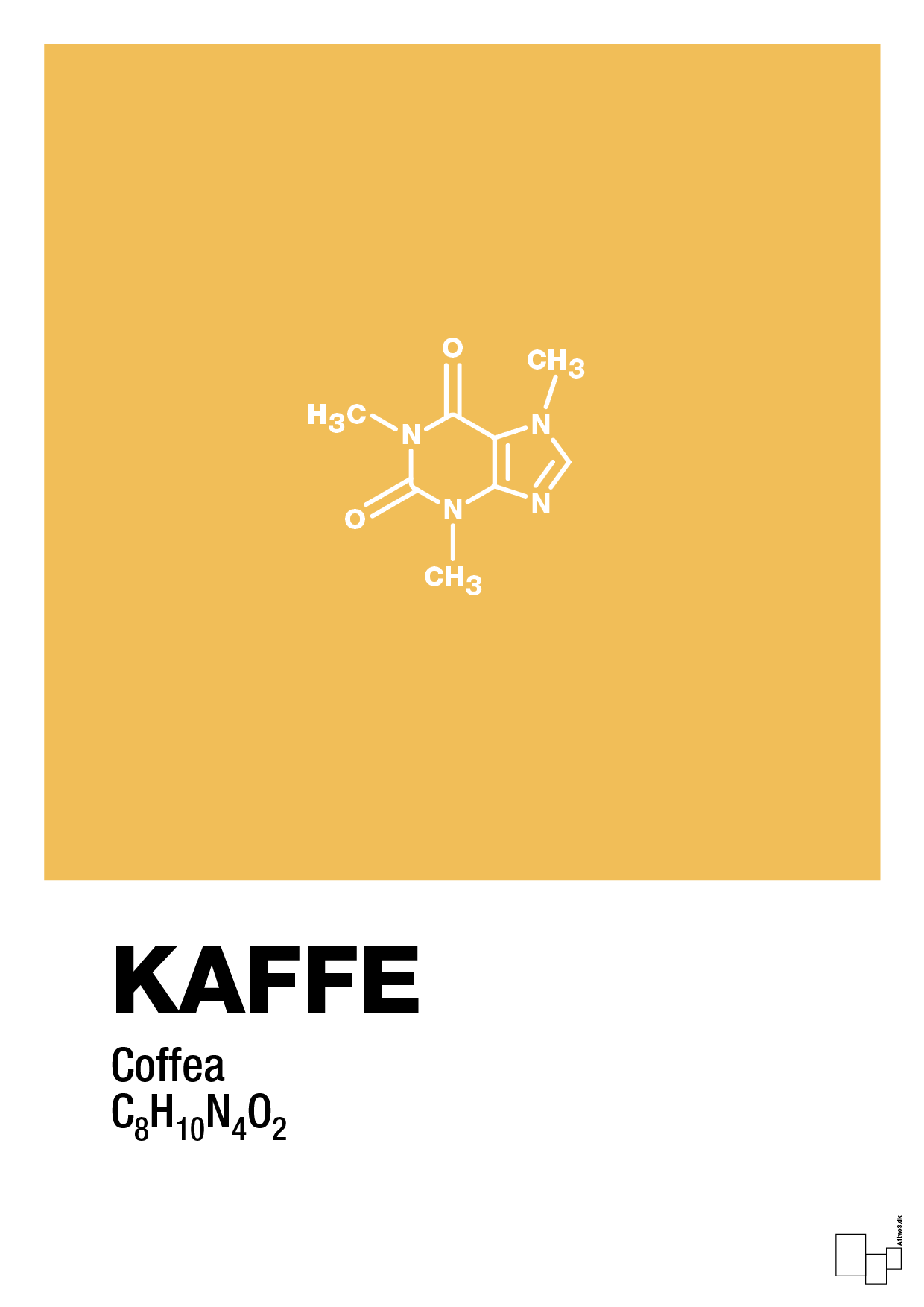 plakat: kaffe - honeycomb-Kemi-A1two3