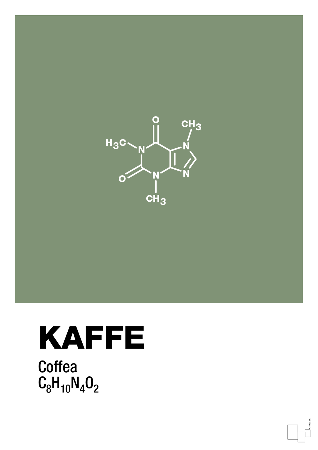 plakat: kaffe - jade-Kemi-A1two3