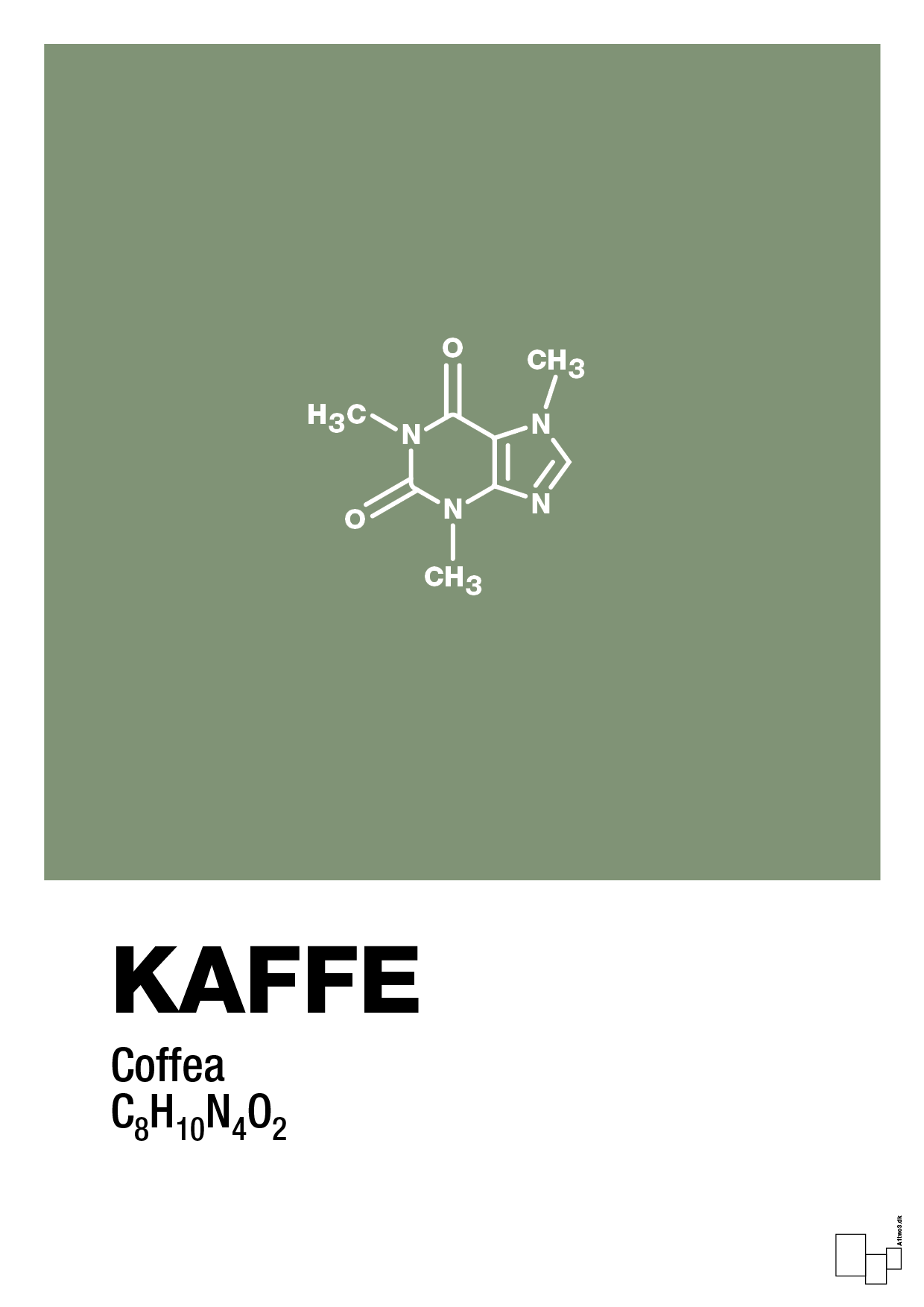 plakat: kaffe - jade-Kemi-A1two3
