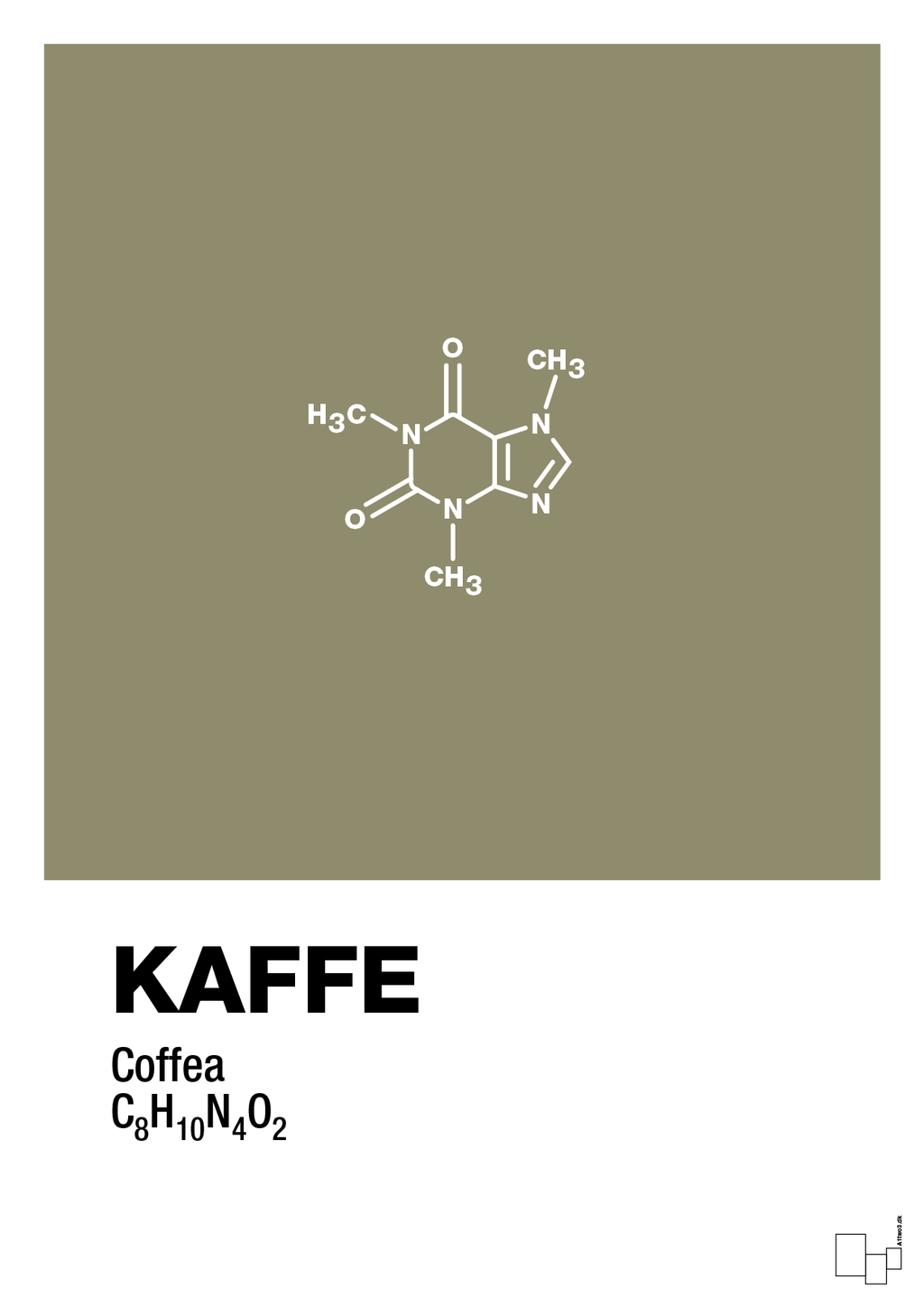 plakat: kaffe - misty forrest-Kemi-A1two3