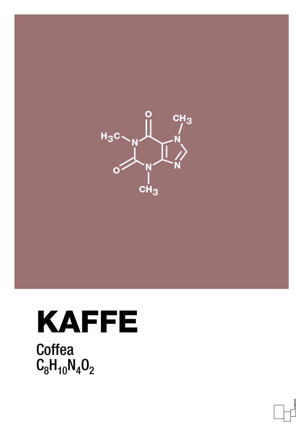 plakat: kaffe - plum-Kemi-A1two3