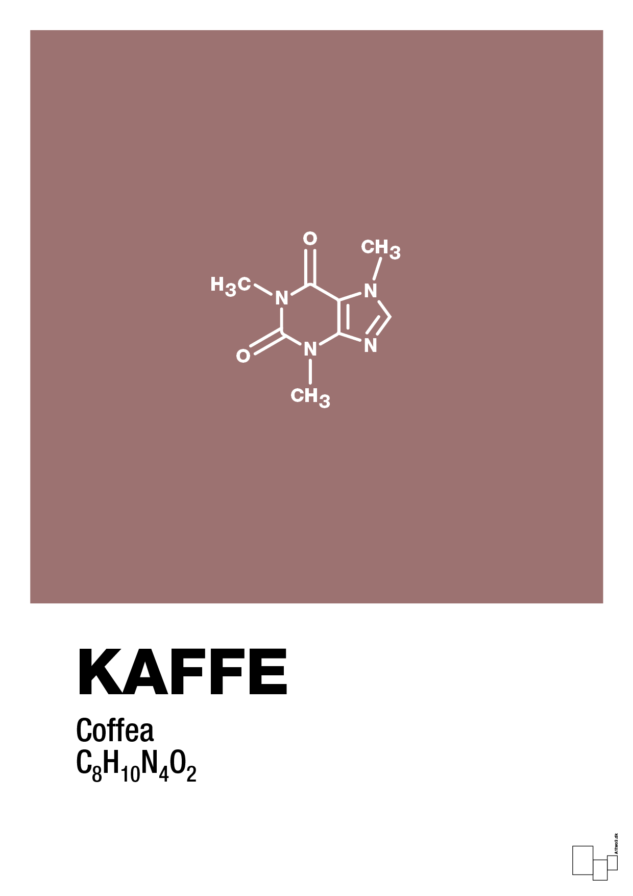 plakat: kaffe - plum-Kemi-A1two3