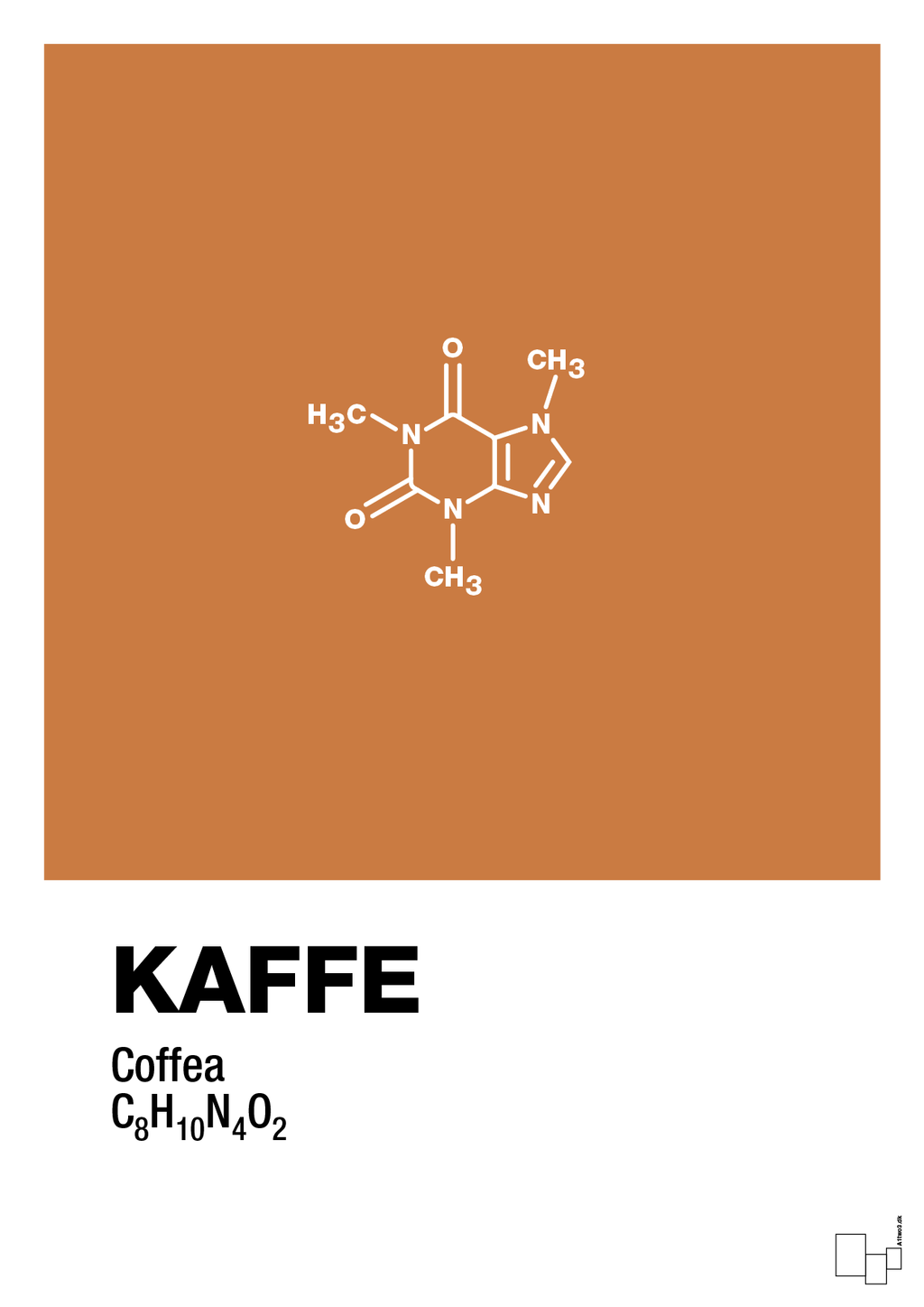 plakat: kaffe - rumba orange-Kemi-A1two3