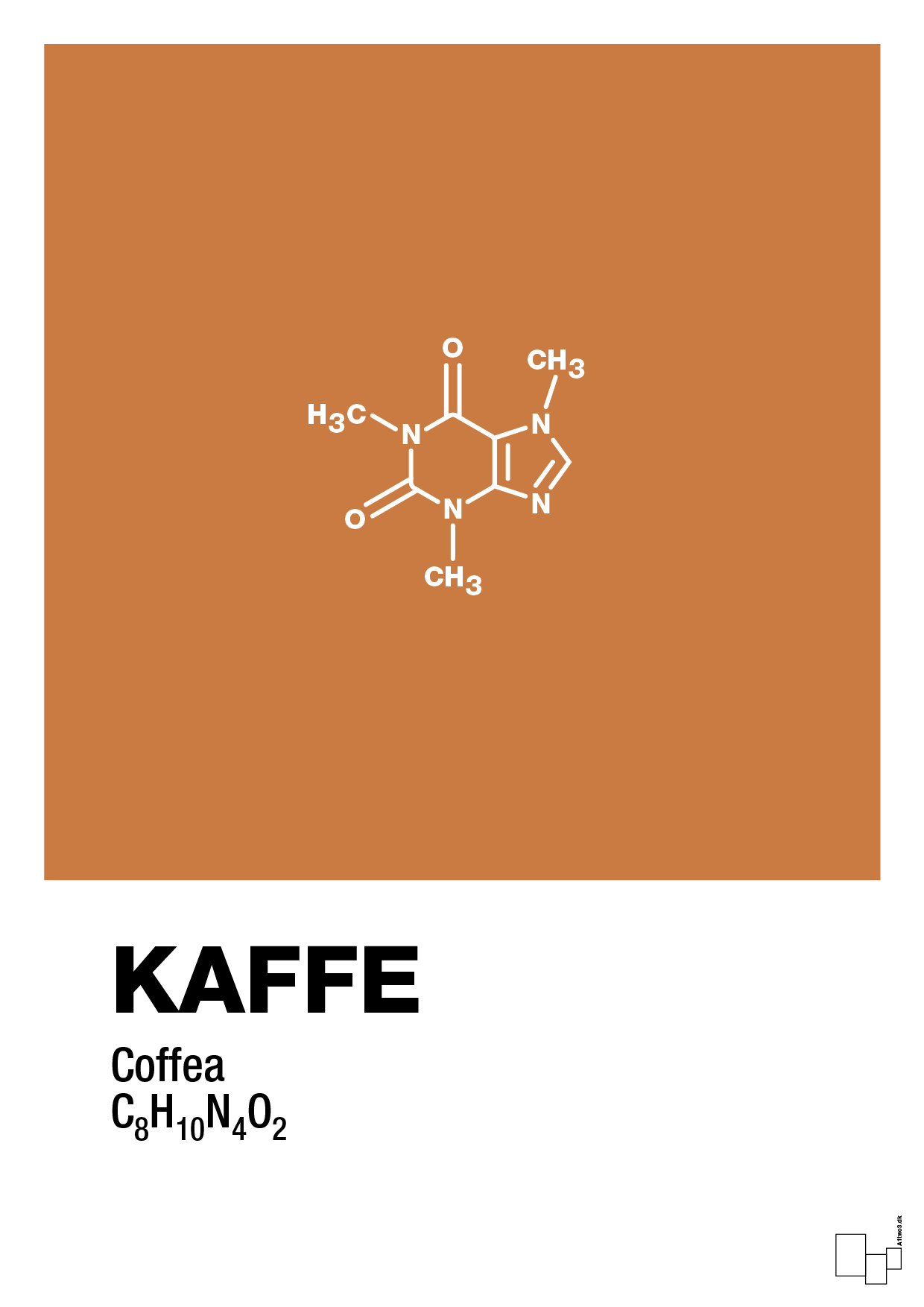 plakat: kaffe - rumba orange-Kemi-A1two3