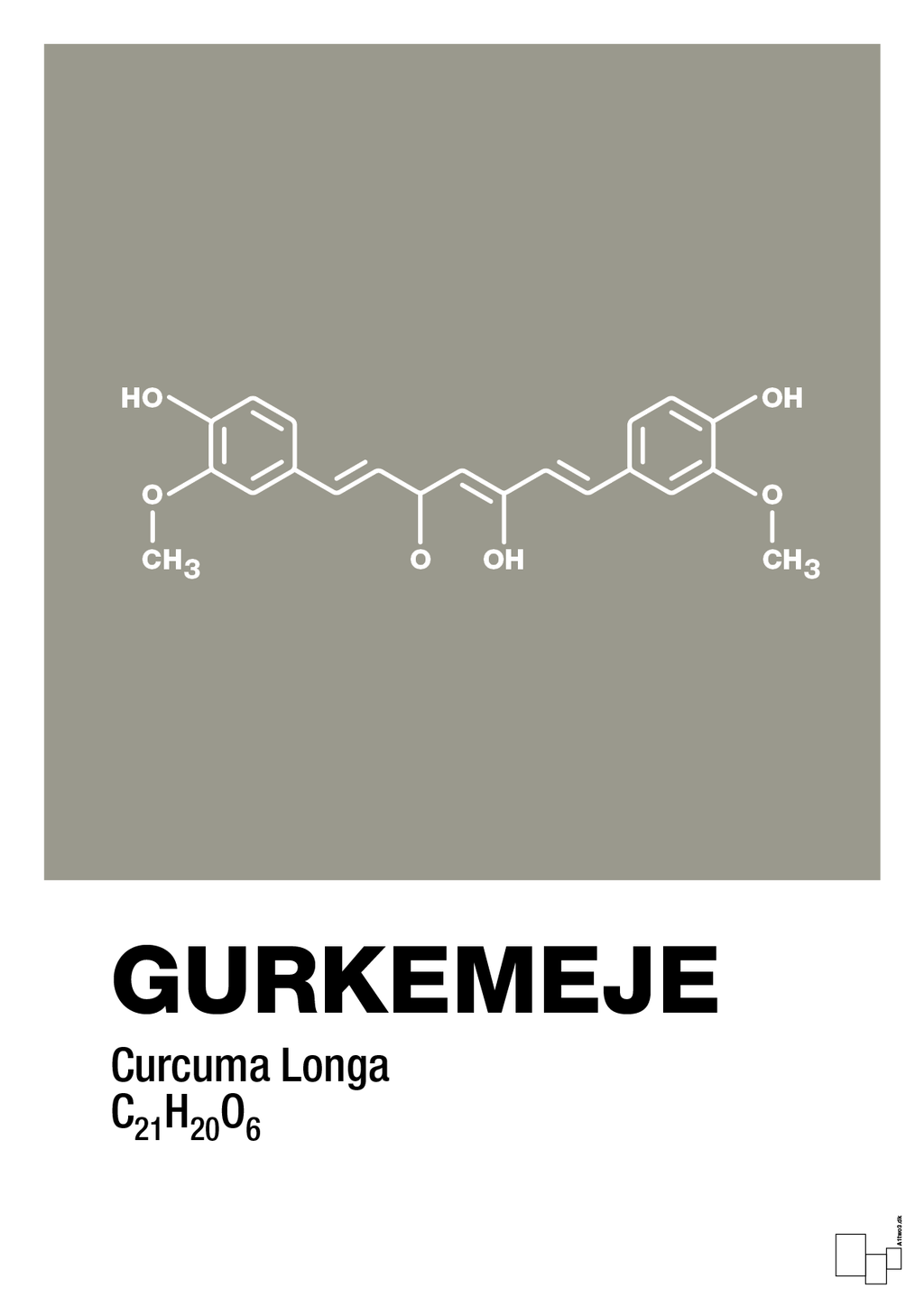 plakat: gurkemeje - battleship gray-Kemi-A1two3
