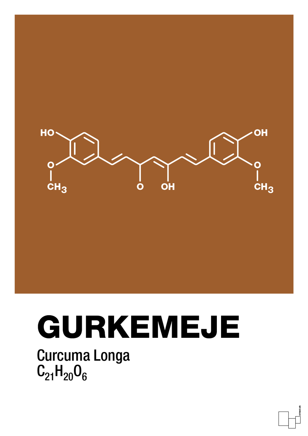 plakat: gurkemeje - cognac-Kemi-A1two3