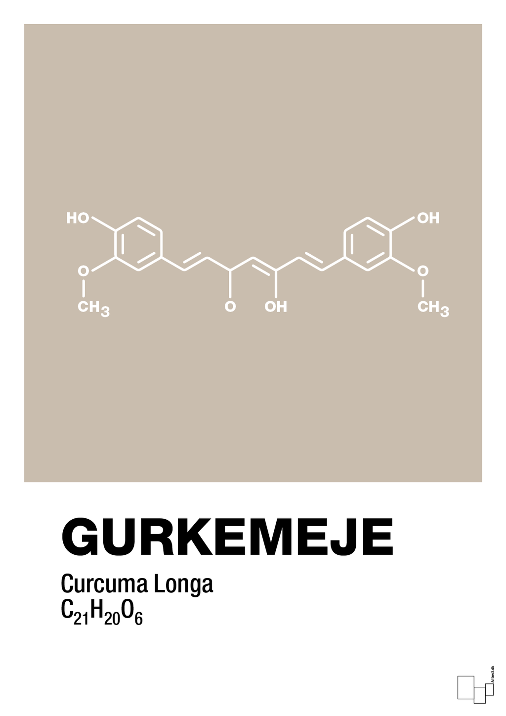 plakat: gurkemeje - creamy mushroom-Kemi-A1two3