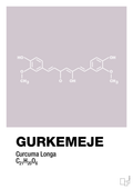 plakat: gurkemeje - dusty lilac-Kemi-A1two3