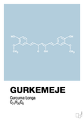 plakat: gurkemeje - heavenly blue-Kemi-A1two3