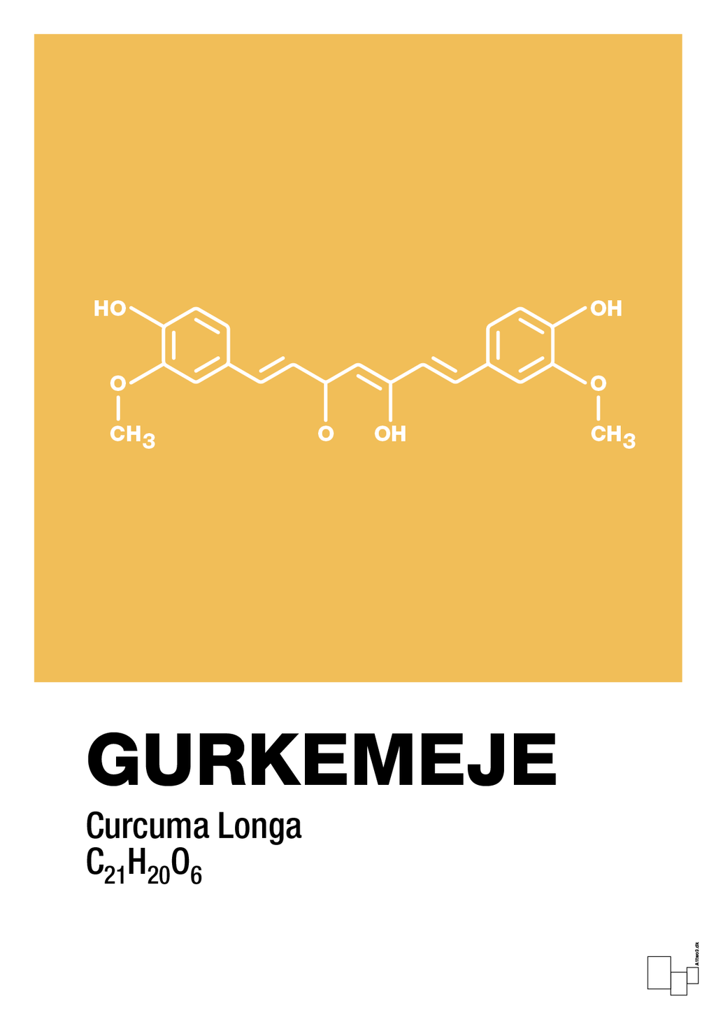 plakat: gurkemeje - honeycomb-Kemi-A1two3