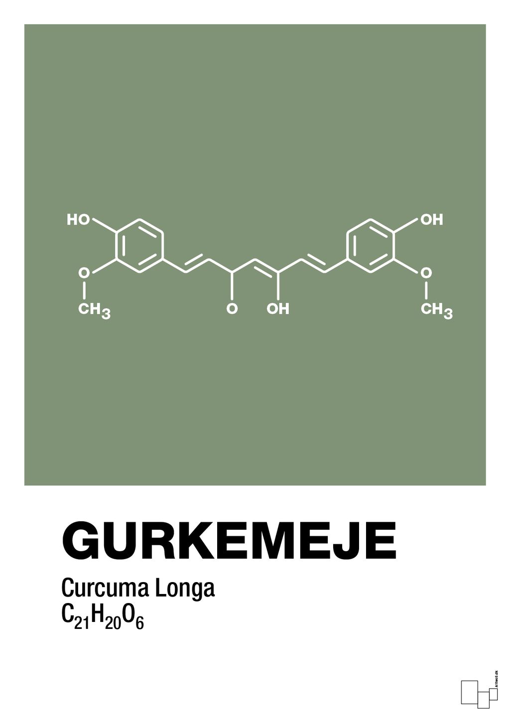 plakat: gurkemeje - jade-Kemi-A1two3