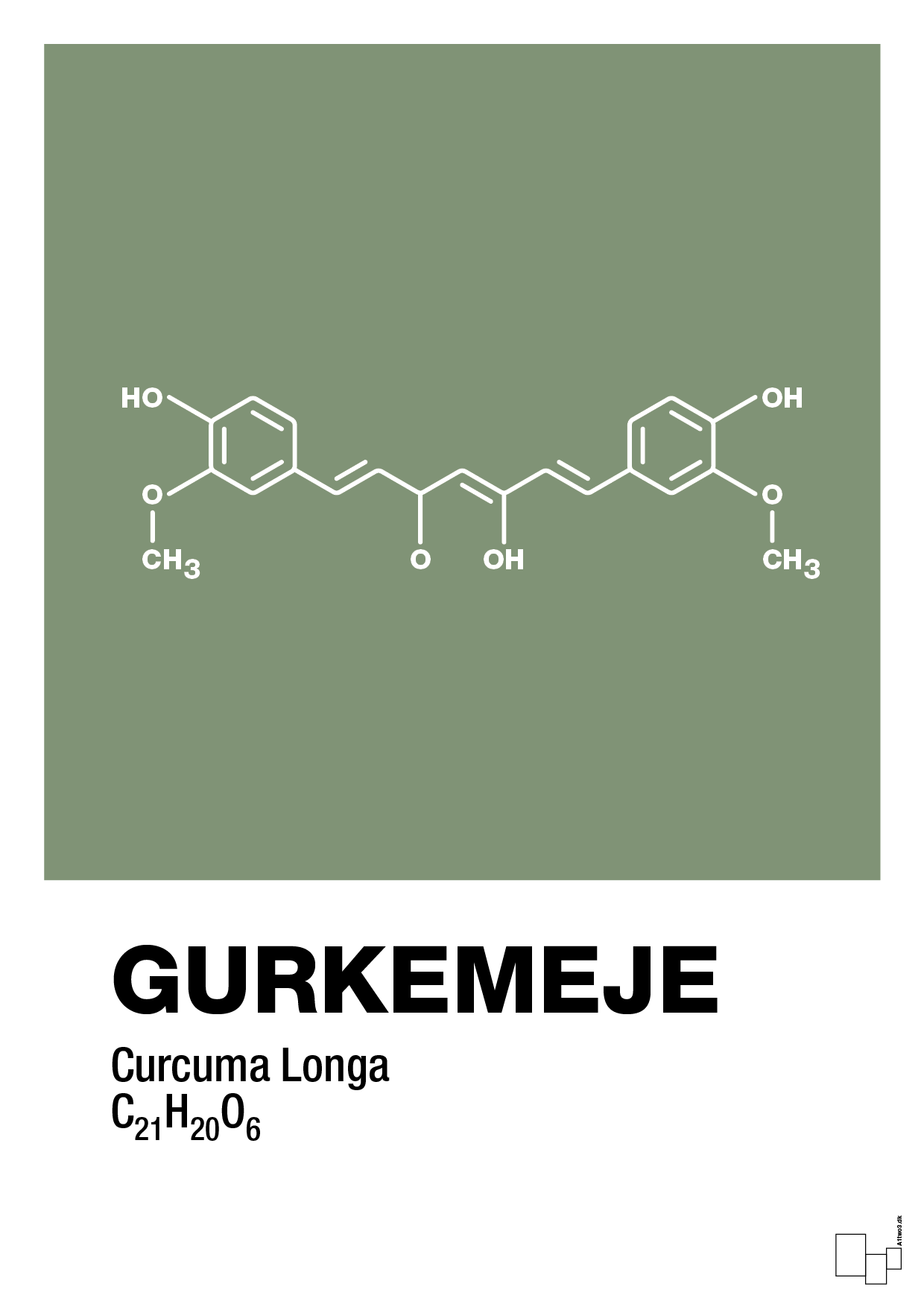 plakat: gurkemeje - jade-Kemi-A1two3