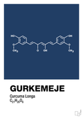 plakat: gurkemeje - lapis blue-Kemi-A1two3