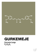 plakat: gurkemeje - misty forrest-Kemi-A1two3
