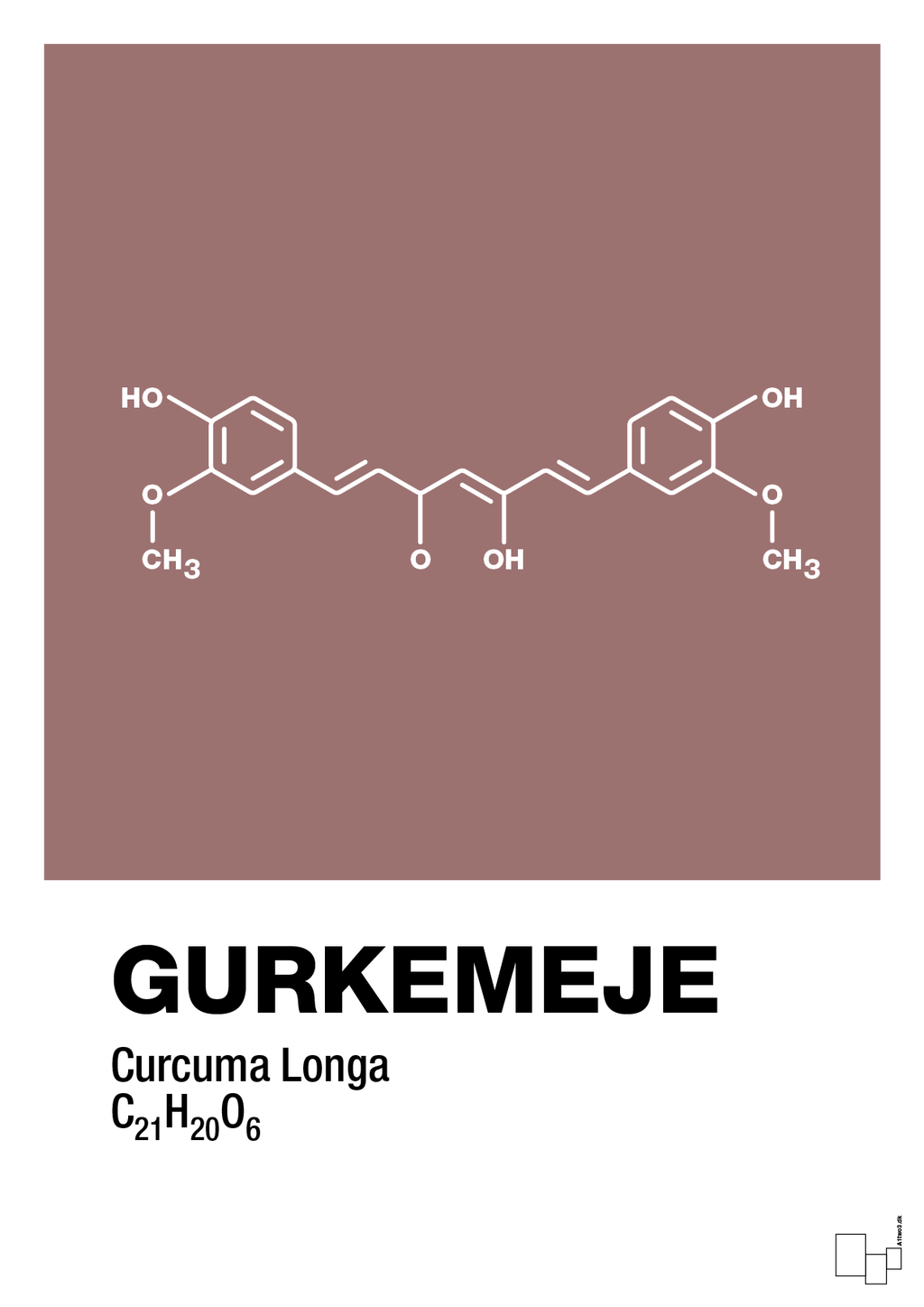 plakat: gurkemeje - plum-Kemi-A1two3