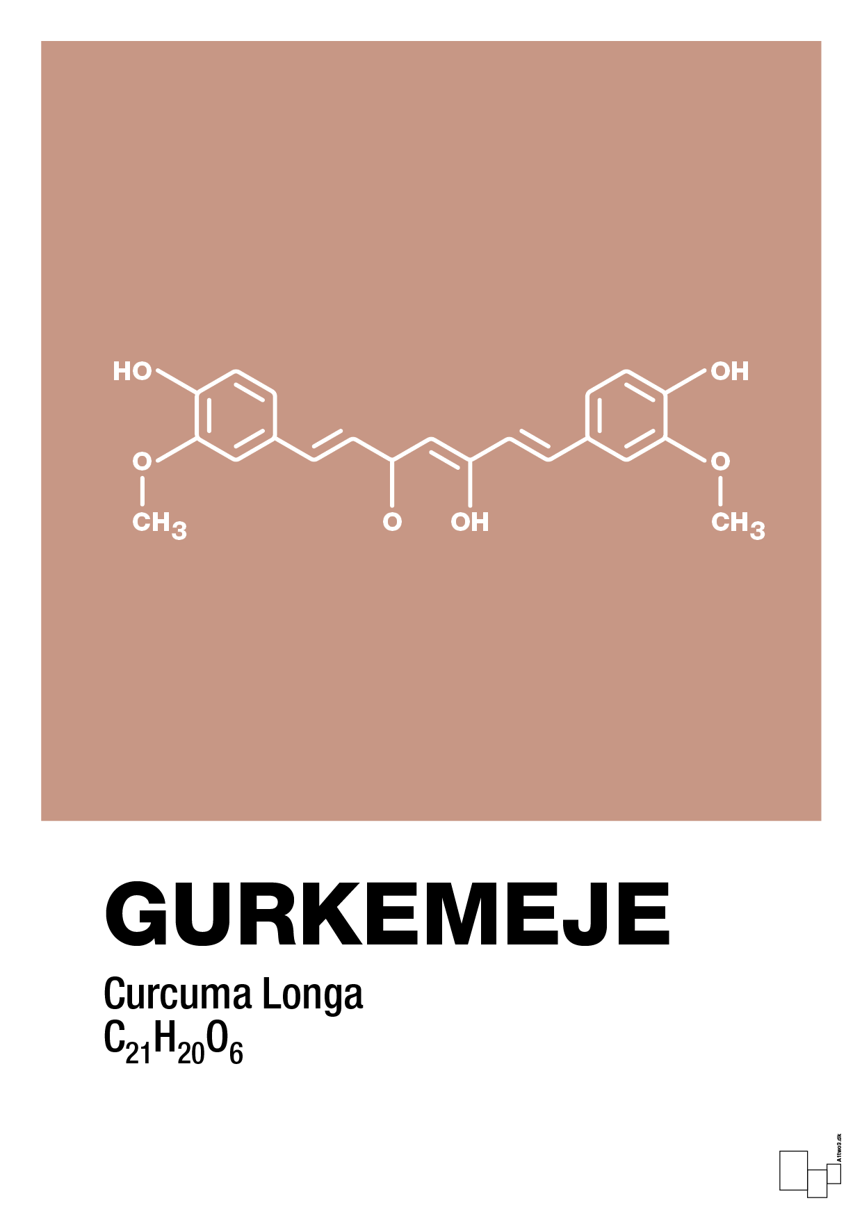 plakat: gurkemeje - powder-Kemi-A1two3