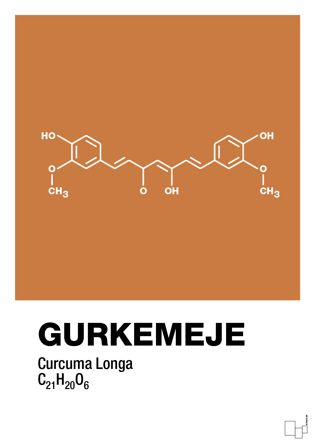 plakat: gurkemeje - rumba orange-Kemi-A1two3