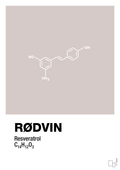 plakat: rødvin - broken beige-Kemi-A1two3