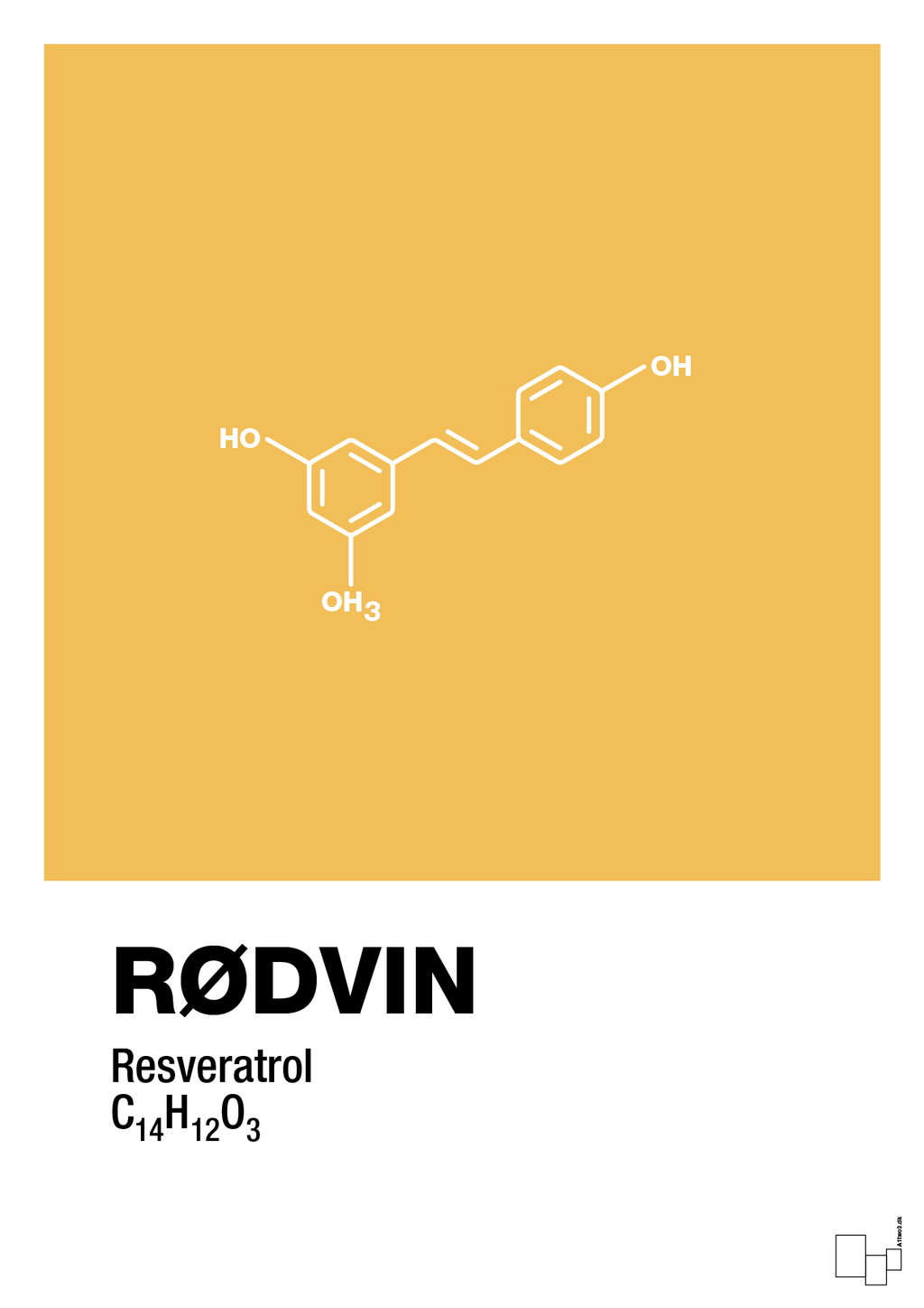plakat: rødvin - honeycomb-Kemi-A1two3