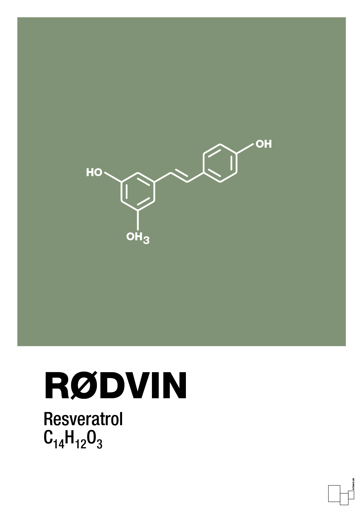 plakat: rødvin - jade-Kemi-A1two3