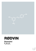 plakat: rødvin - light drizzle-Kemi-A1two3