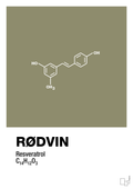 plakat: rødvin - misty forrest-Kemi-A1two3